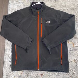 The North Face Apex Bionic jacket- Men's Gray Jacket with Orange Accents- XXL